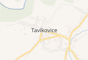 Tavíkovice v obci Tavíkovice - mapa části obce
