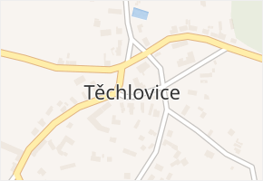 Těchlovice v obci Těchlovice - mapa části obce