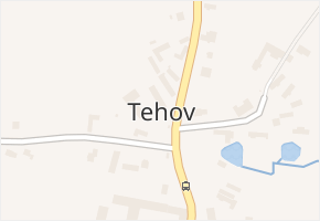Tehov v obci Tehov - mapa části obce