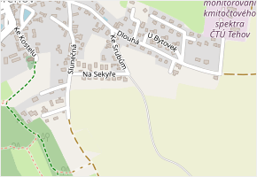 Ke Srubům v obci Tehov - mapa ulice