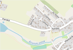 Ladova v obci Tehov - mapa ulice