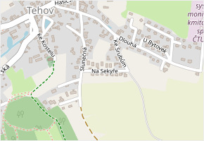 Na Sekyře v obci Tehov - mapa ulice