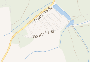 Osada Lada v obci Tehov - mapa ulice
