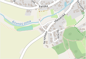 Pod Hůrou v obci Tehov - mapa ulice