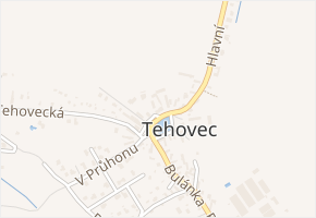 Na Návsi v obci Tehovec - mapa ulice