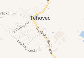 Východní v obci Tehovec - mapa ulice