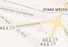 Hornomyslovská v obci Telč - mapa ulice
