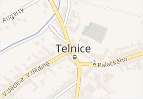 Telnice v obci Telnice - mapa části obce