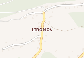 Liboňov v obci Telnice - mapa části obce