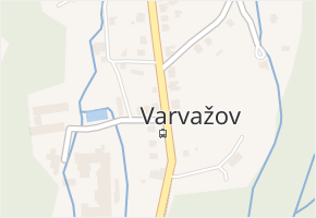 Varvažov v obci Telnice - mapa části obce