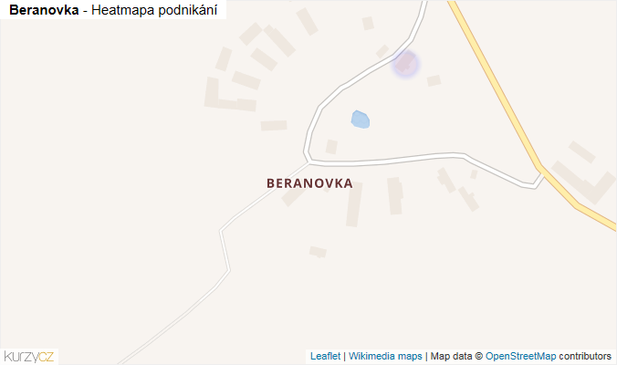Mapa Beranovka - Firmy v části obce.