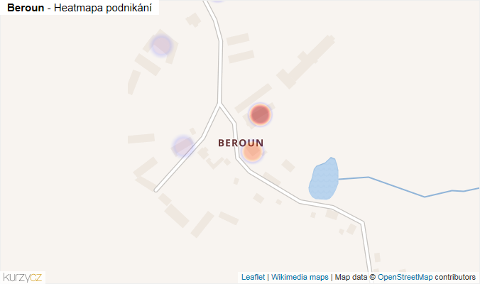 Mapa Beroun - Firmy v části obce.