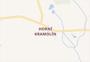 Horní Kramolín v obci Teplá - mapa části obce