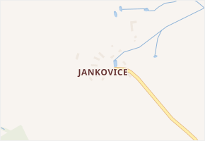 Jankovice v obci Teplá - mapa části obce