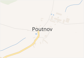 Poutnov v obci Teplá - mapa části obce