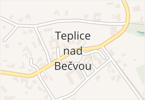 Teplice nad Bečvou v obci Teplice nad Bečvou - mapa části obce