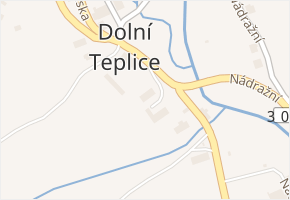 Aloise Jiráska v obci Teplice nad Metují - mapa ulice