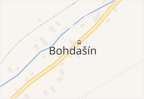Bohdašín v obci Teplice nad Metují - mapa části obce