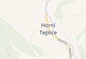 Horní v obci Teplice nad Metují - mapa ulice