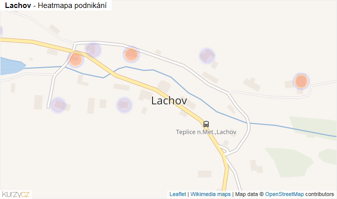Mapa Lachov - Firmy v části obce.
