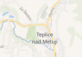 Pivovarský dvůr v obci Teplice nad Metují - mapa ulice