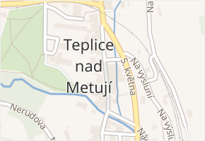 Teplice nad Metují v obci Teplice nad Metují - mapa části obce