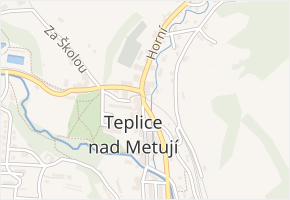 Za Školou v obci Teplice nad Metují - mapa ulice