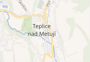 Zámecká v obci Teplice nad Metují - mapa ulice