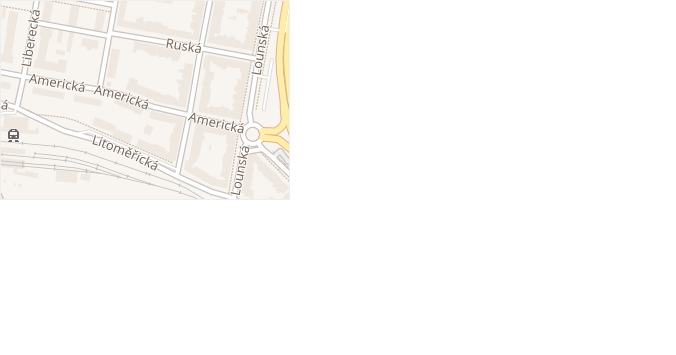 Americká v obci Teplice - mapa ulice
