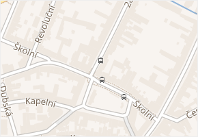 Benešovo náměstí v obci Teplice - mapa ulice