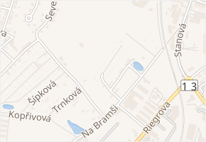 Bodláková v obci Teplice - mapa ulice