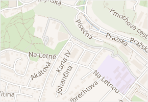 Bořivojova v obci Teplice - mapa ulice