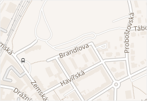 Brandlova v obci Teplice - mapa ulice