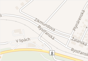 Bystřanská v obci Teplice - mapa ulice
