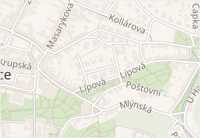 Čelakovského v obci Teplice - mapa ulice