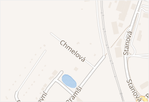 Chmelová v obci Teplice - mapa ulice