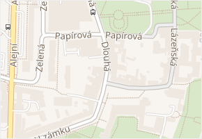 Dlouhá v obci Teplice - mapa ulice