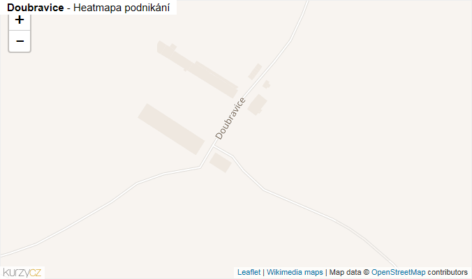 Mapa Doubravice - Firmy v ulici.