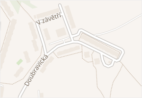 Doubravická v obci Teplice - mapa ulice
