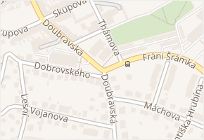 Doubravská v obci Teplice - mapa ulice