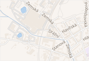 Drážní v obci Teplice - mapa ulice