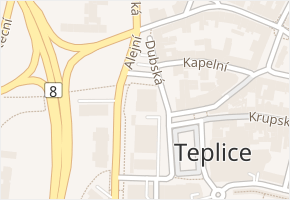 Dubská v obci Teplice - mapa ulice
