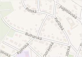Dukelská stezka v obci Teplice - mapa ulice