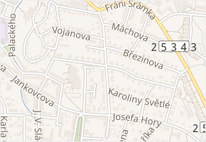 Heydukova v obci Teplice - mapa ulice