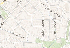 J. K. Tyla v obci Teplice - mapa ulice