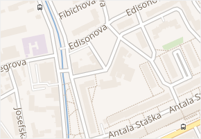 Jiřího z Poděbrad v obci Teplice - mapa ulice