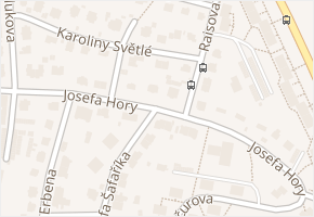 Josefa Hory v obci Teplice - mapa ulice