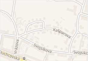 Kašparova v obci Teplice - mapa ulice