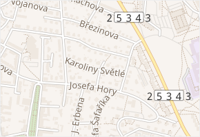 Klášterského v obci Teplice - mapa ulice