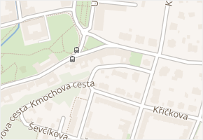 Kmochova cesta v obci Teplice - mapa ulice